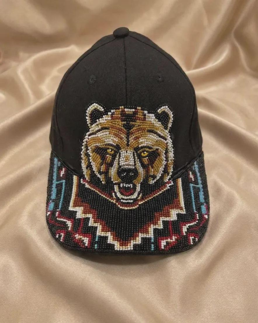 Handmade Beaded Cap. Unisex Adjustable Baseball Hat For Men and Women. Suitable for Gifting