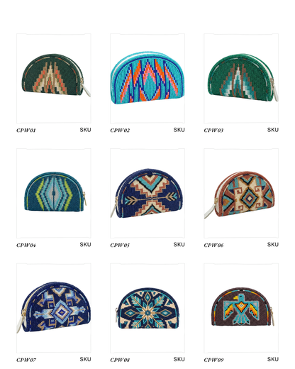 Hand-Beaded Coin Purse for Women