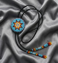 Handmade Beaded Bolo Tie. Stylish Seed Beads Accessory For Men