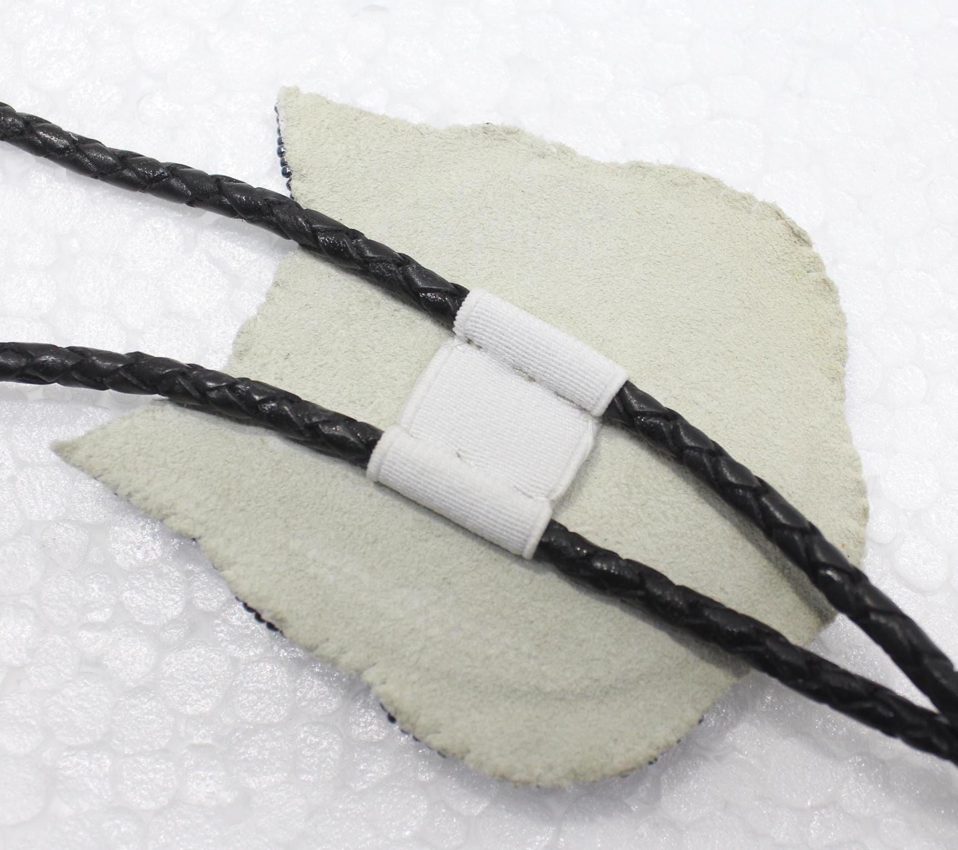 Handmade Beaded Bolo Tie. Stylish Seed Beads Accessory For Men