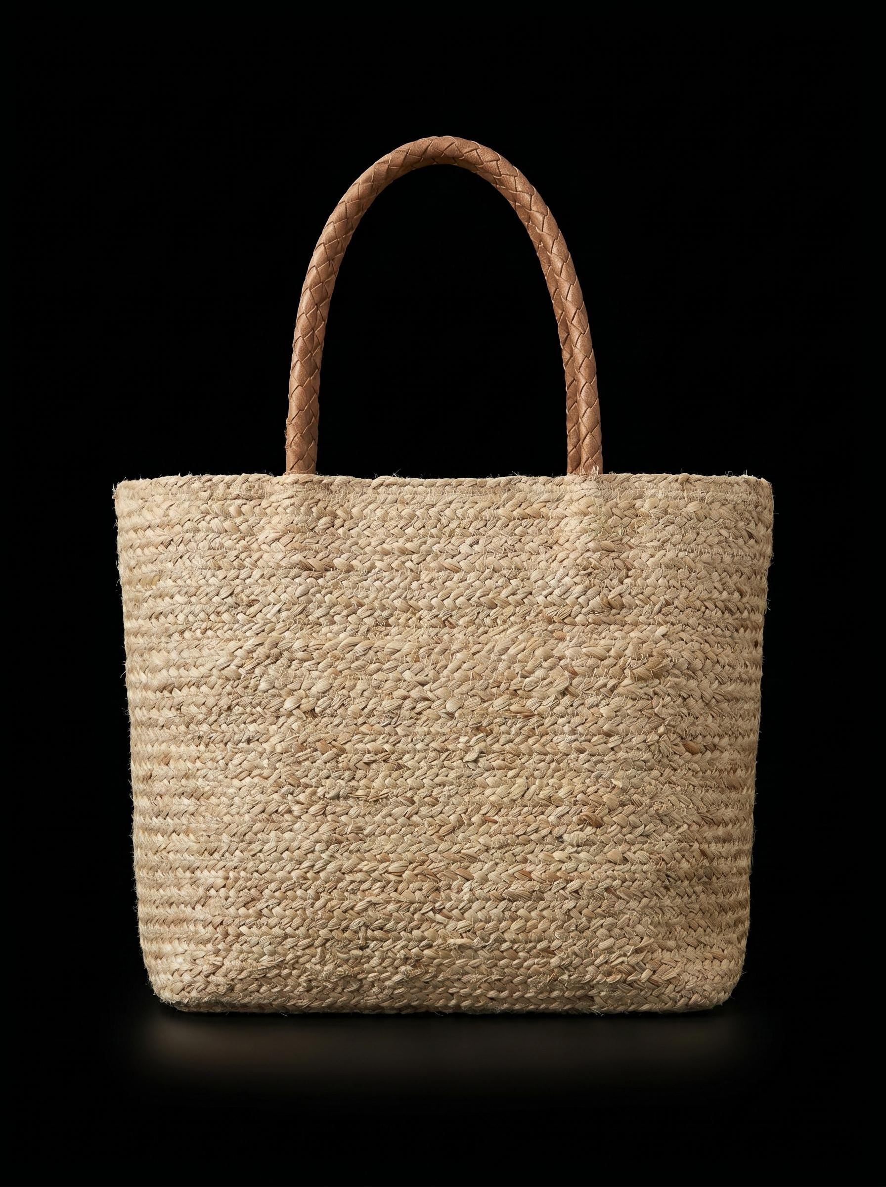 Handmade Floral Jute Tote Bag. Beaded Large Artisan Stylish Fashion Handbag For Women