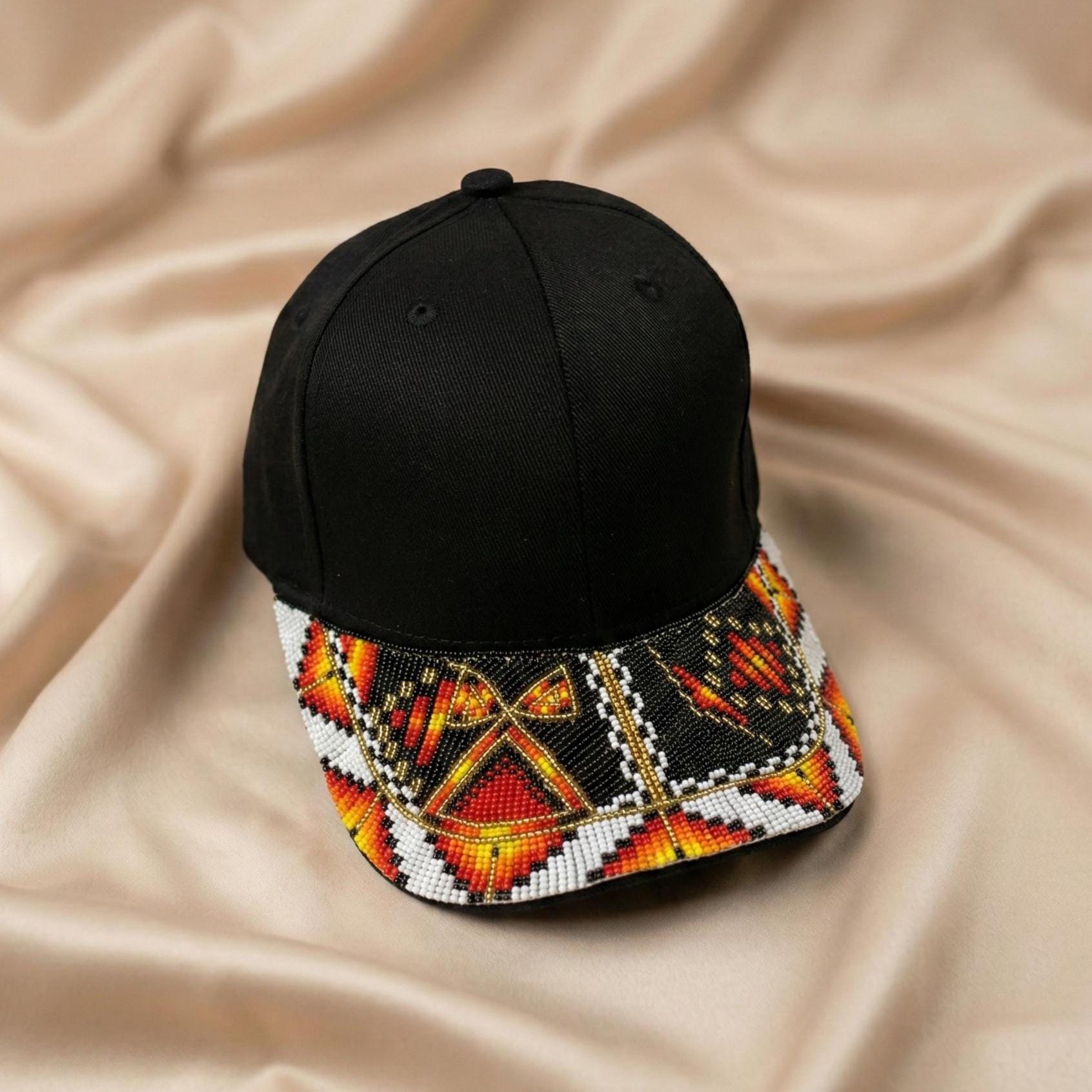 Handmade Beaded Cap. Unisex Adjustable Baseball Hat For Men and Women. Suitable for Gifting