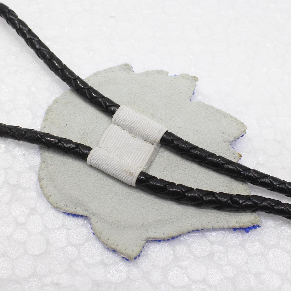 Handmade Beaded Bolo Tie. Stylish Seed Beads Accessory For Men