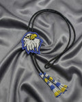 Handmade Beaded Bolo Tie. Stylish Seed Beads Accessory For Men