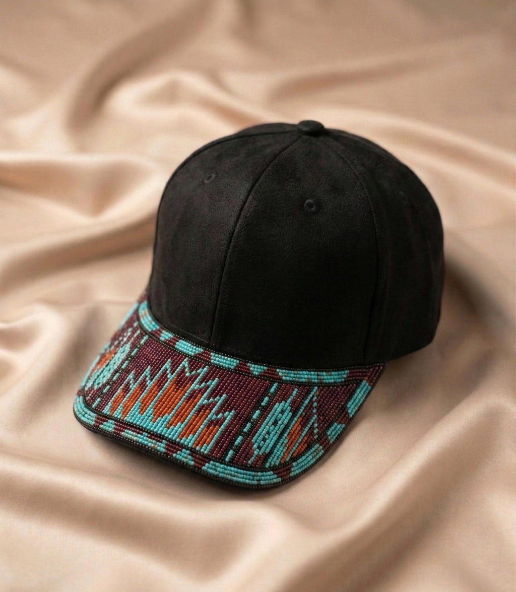Handmade Beaded Cap. Unisex Adjustable Baseball Hat For Men and Women. Suitable for Gifting