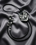 Handmade Beaded Bolo Tie. Stylish Seed Beads Accessory For Men
