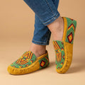 Handmade Beaded Leather Moccasins with Soft Sole. Stylish Shoes For Men & Women.