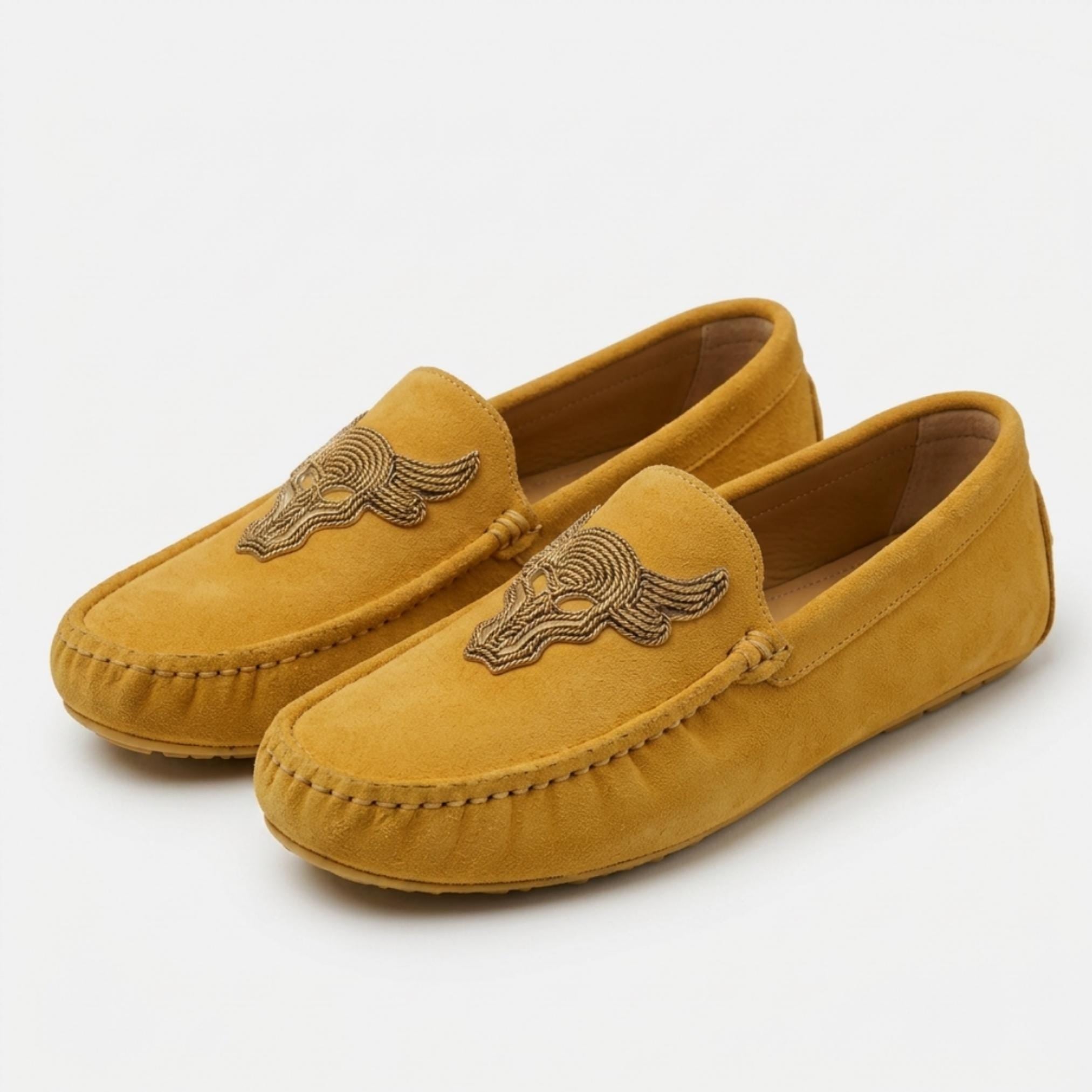 Bull Beaded Leather Moccasins - Handmade Native American Style Shoes For Women. Suitable For Gifting