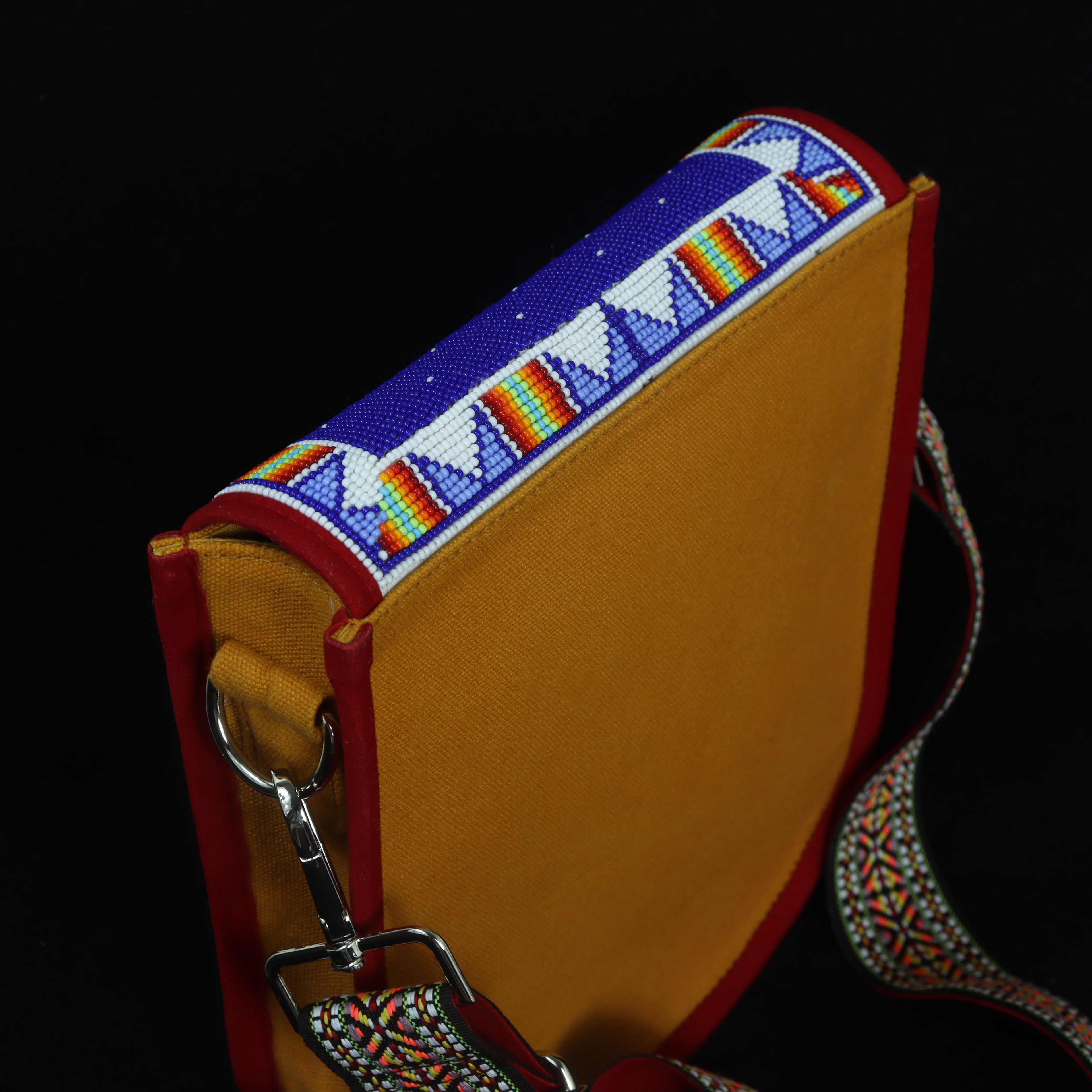 Handmade Beaded Crossbody Bag For Women. Native American Style Bag