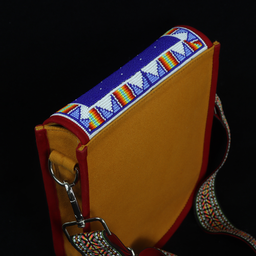 Handmade Beaded Crossbody Bag For Women. Native American Style Bag