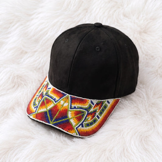Geometric Beaded Baseball Cap