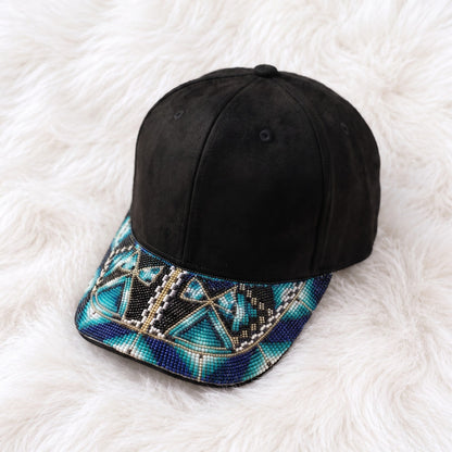 Crystal Prism Beaded Baseball Cap