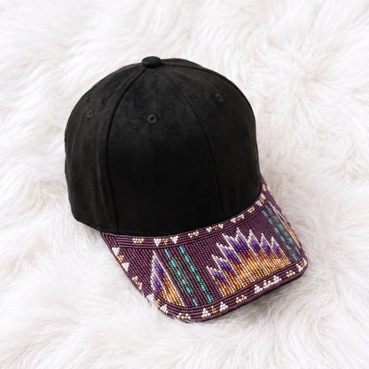 Plum Mountain Beaded Baseball Cap