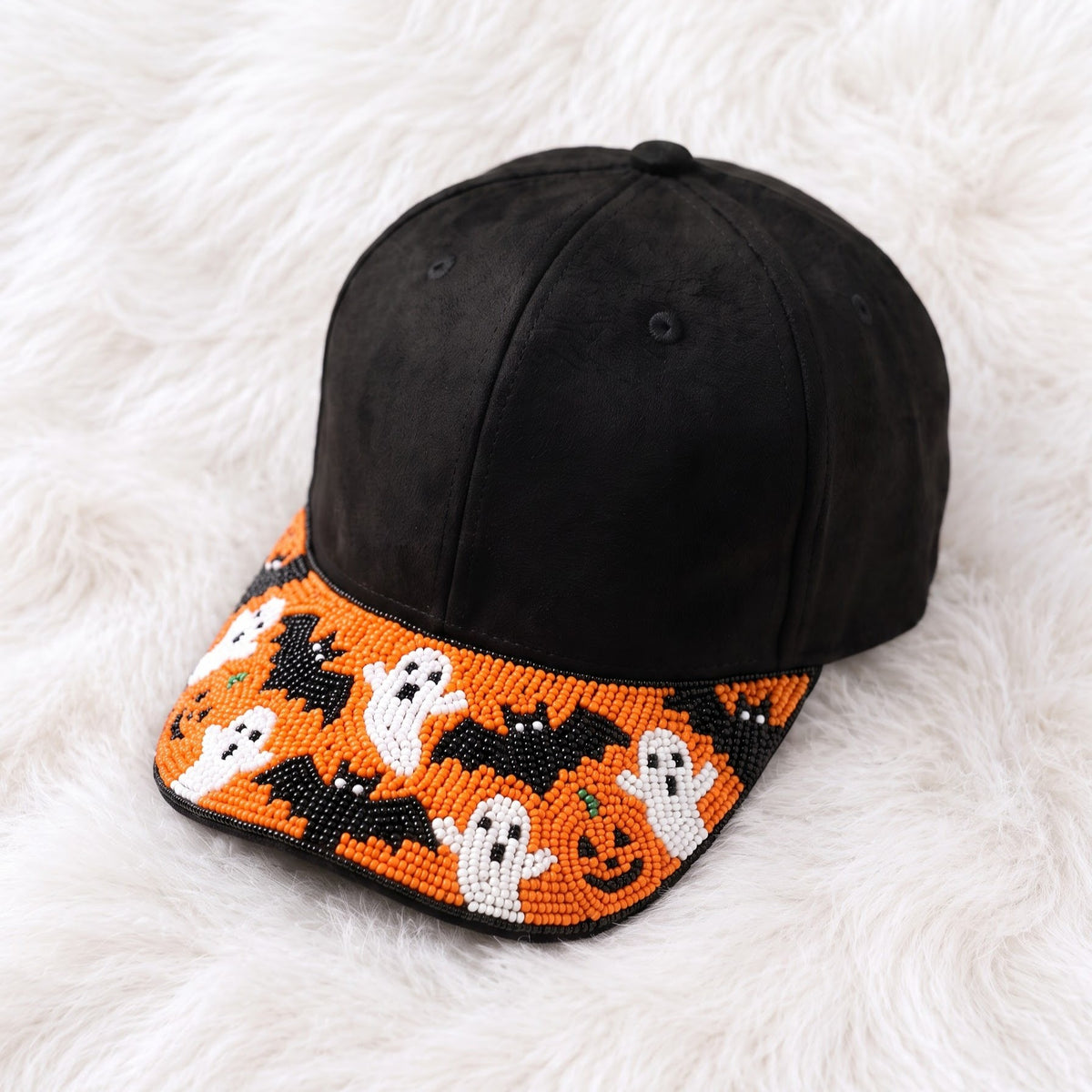 October After Dark Halloween beaded adjustable baseball cap by Weskara
