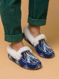 Handmade Fully Beaded Leather Moccasins. Native American Style Shoes For Women. Suitable For Gifting