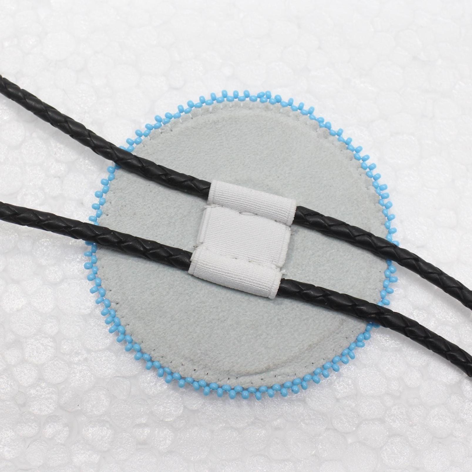 Handmade Beaded Bolo Tie. Stylish Seed Beads Accessory For Men