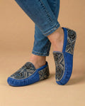 Handmade Leather Moccasins. Stylish Beaded Sueded Loafer Shoes with Soft Sole For Women.