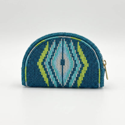 Hand-Beaded Coin Purse for Women