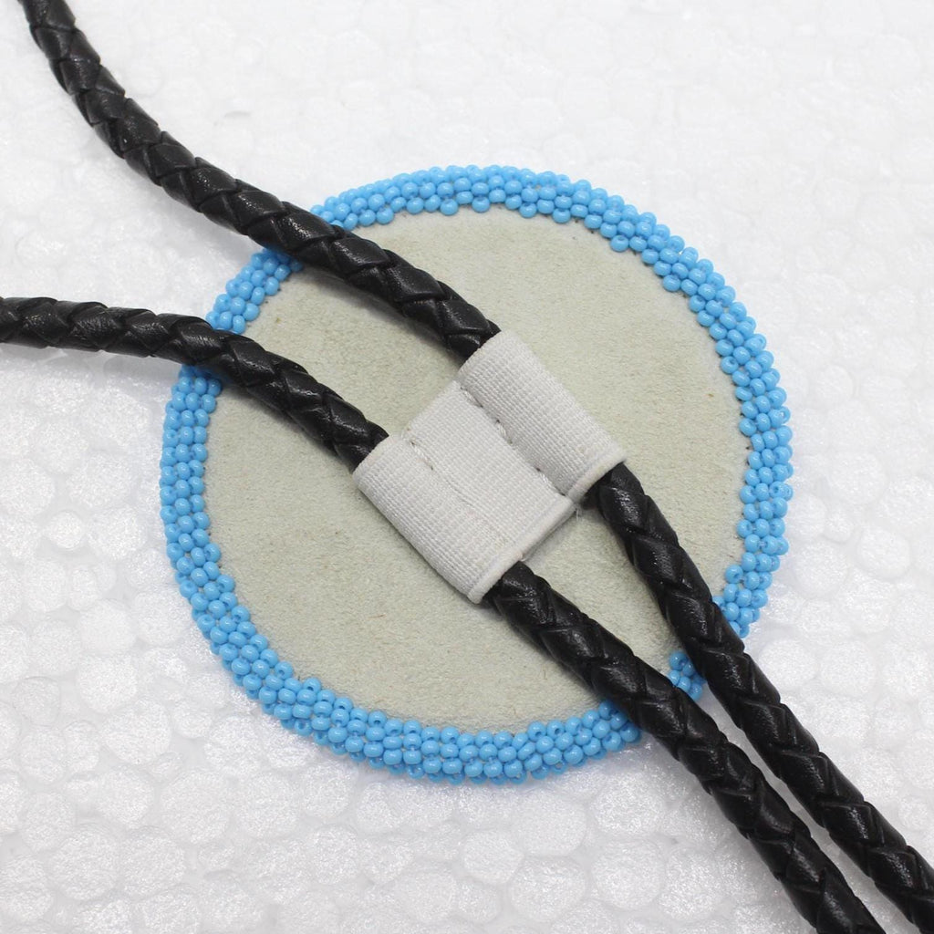 Handmade Beaded Bolo Tie. Stylish Seed Beads Accessory For Men