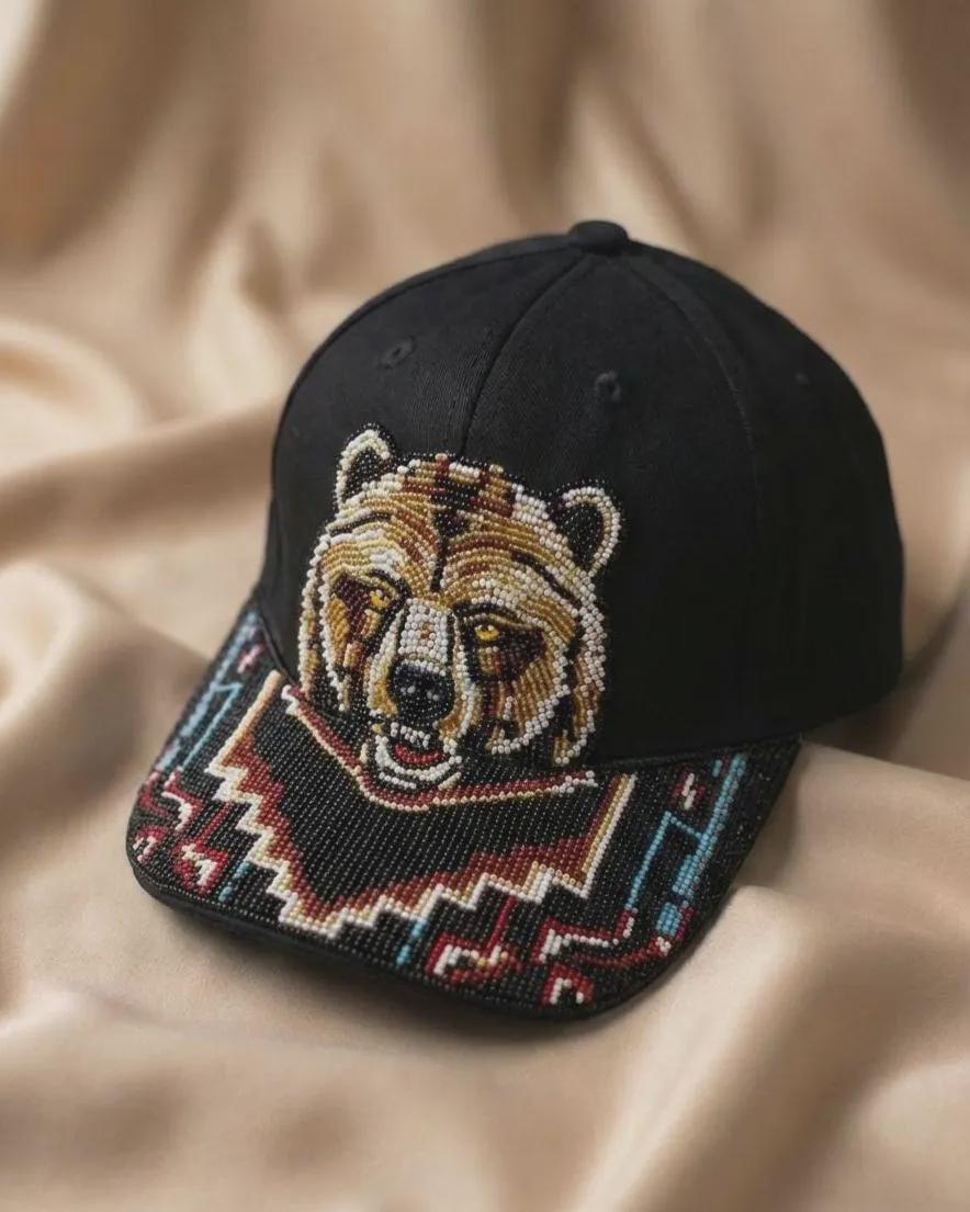 Handmade Beaded Cap. Unisex Adjustable Baseball Hat For Men and Women. Suitable for Gifting