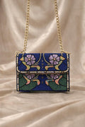 Weskara Handmade Sling Bag Full Beaded Chained Shoulder Purse For Women Gift For Her