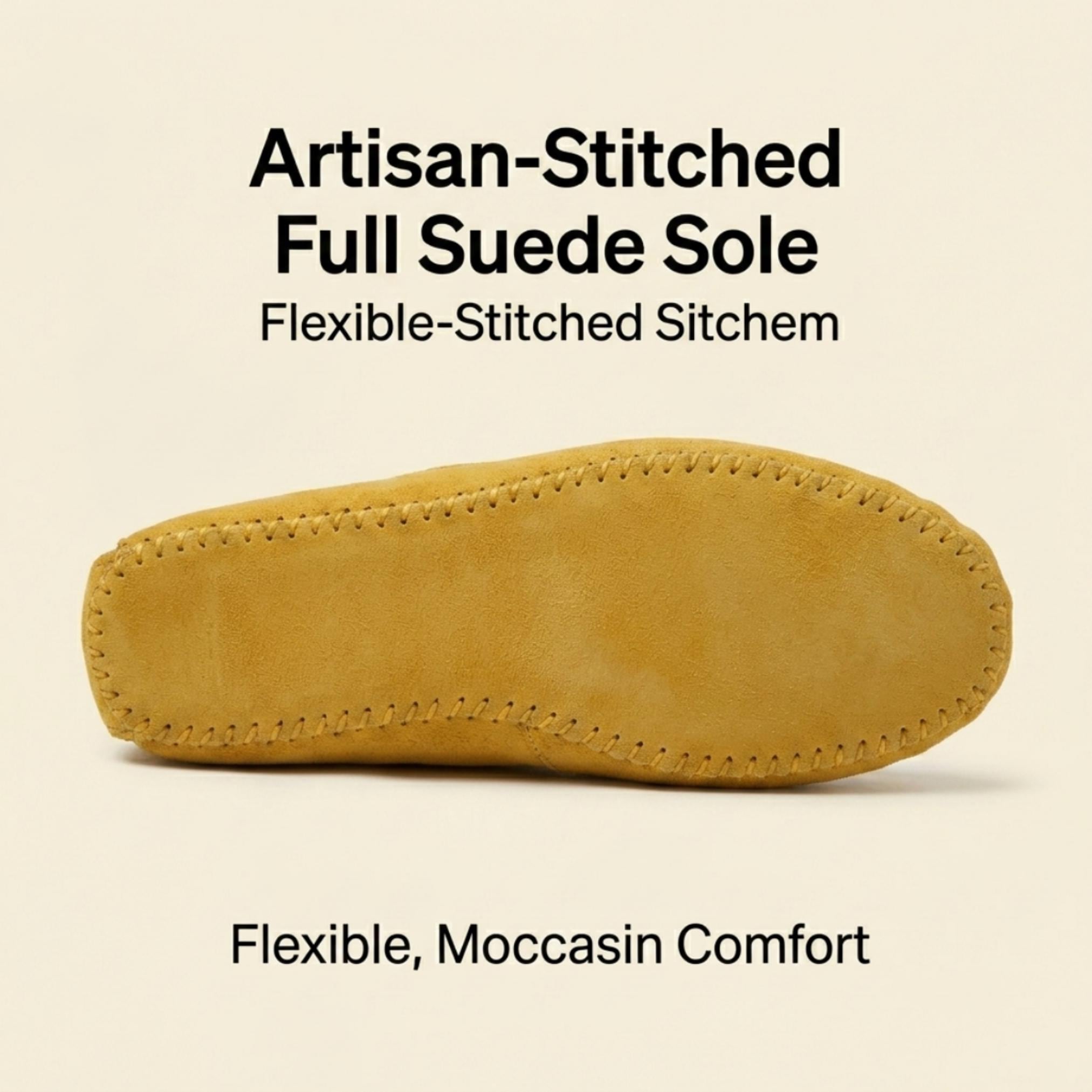 Orange Beaded Handmade Yellow Suede Moccasins - Stylish Modern Flower Design Leather Loafers.